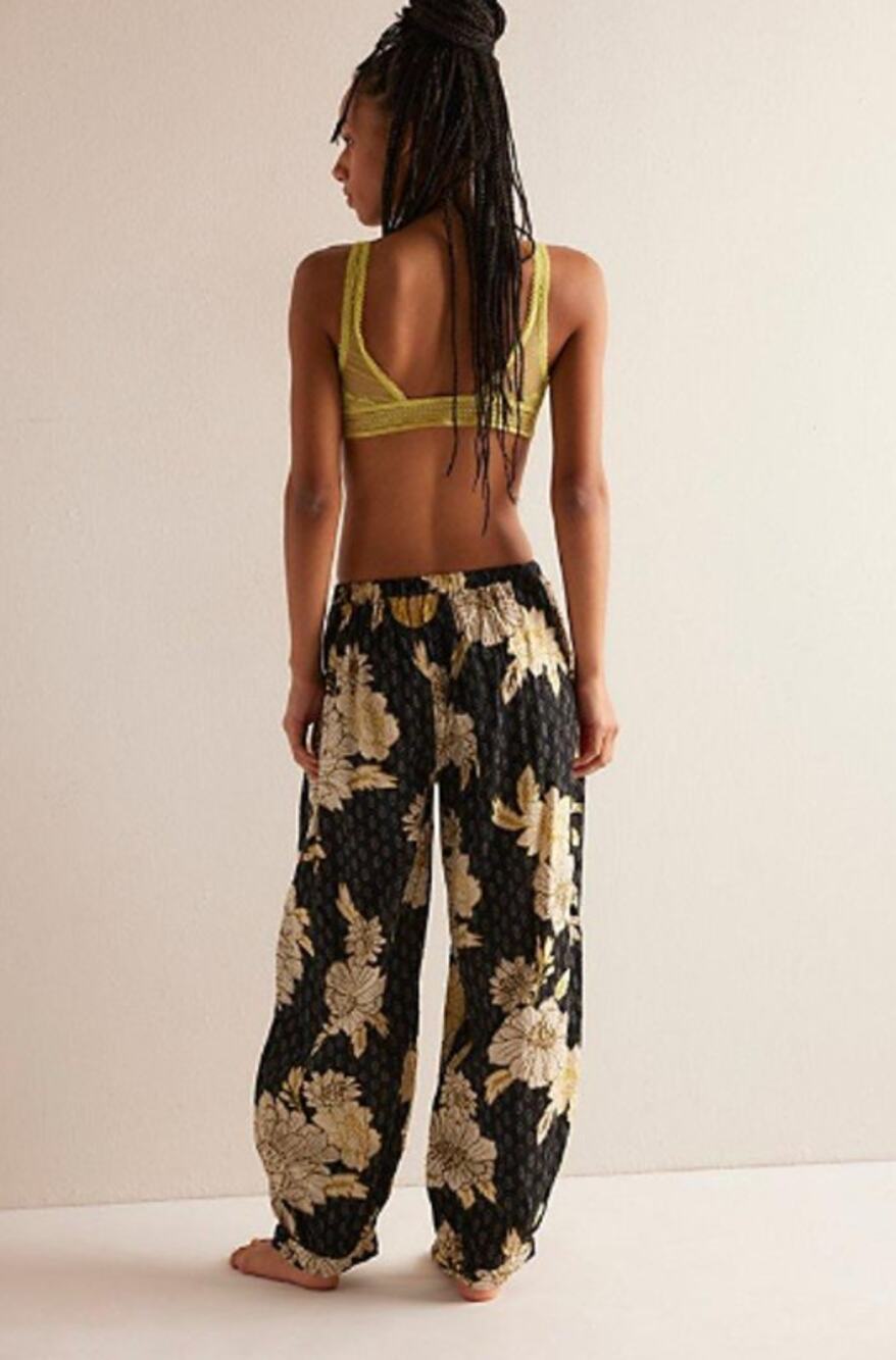 Free People Intimately On Repeat PJ Pants NWT Size Medium Baggy Relaxed Boho